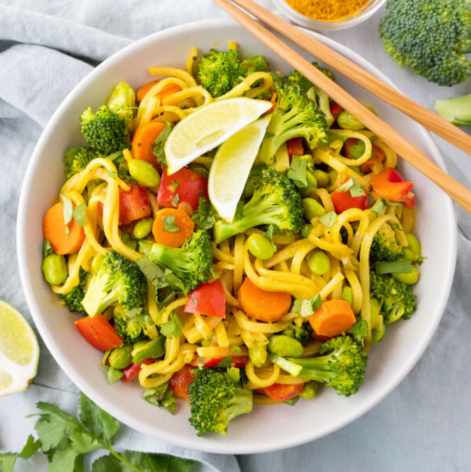 Colorful vegan meal options from Model Health Meals